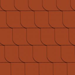 Bardage fibrociment toiture et de façade CEDRAL 30 x 30 cm lisse, rouge classique polyvalente, arrondie, perforée