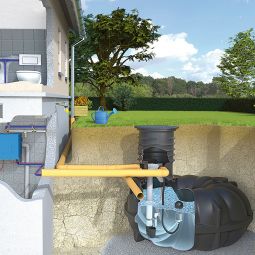 Kit de récupération eau de pluie, Rewatec NEO McRain usage domestique, cuve enterré kit complet, tailles différents