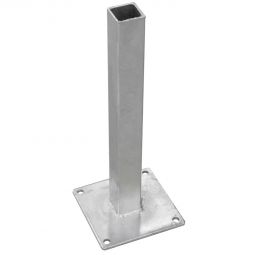 Support de poteau GroJa type GJ 45 à visser Console pour poteau de clôture BPC 7x7 et poteau clôture à lames BPC 10x10 cm, 16x16x40,6 cm, galvanisée