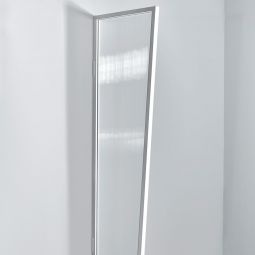 Paroi latéral auvent de porte, gutta B1 Blanc, plaque alvéolaire Cadre en aluminium avec plaque claire, 45x60x200cm





































