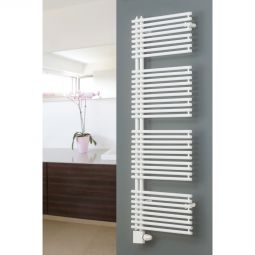 Ximax Radiateur salle de bain Helene avec raccord 5 cm blanc RAL 9003 En acier trempé pour radiateurs, laminé à froid et revêtu par poudre, également adapté au fonctionnement électrique ou mixte