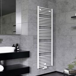 Ximax Radiateur salle de bain Joker raccordement central blanc RAL 9003 En acier trempé pour radiateurs, laminé à froid et revêtu par poudre, également adapté au fonctionnement électrique ou mixte