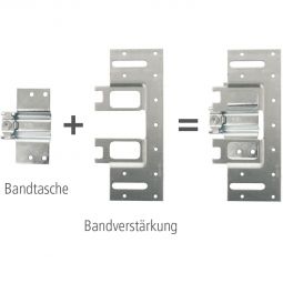 Kit de renforcement de paumelles pour huisseries en bois Kilsgaard pour renforcer les paumelles dans les huisseries en bois - idéal pour les portes lourdes