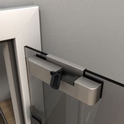 Système de fermeture Kilsgaard Kinetix Kit acier inoxydable EV1 Ferme-porte Amortisseur de porte à fermeture douce - facile à installer en rénovation, réduit le bruit et le risque de blessure