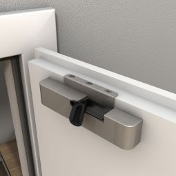 Système de fermeture Kilsgaard Kinetix Kit-Holz EV1 Ferme-porte Ferme-porte adaptable en rénovation pour portes intérieures en bois, avec amortissement intégré et mécanisme de fermeture automatique
