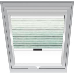 Store vénitien Roto argent 1-J06 configurable à partir de la plaque d'immatriculation de votre fenêtre
