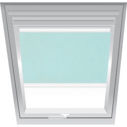 Store pare-vue Roto turquois 2-R23 configurable à partir de la plaque d'immatriculation de votre fenêtre