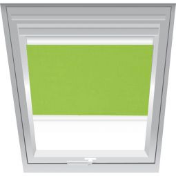 Store pare-vue Roto vert pomme 2-R25 configurable à partir de la plaque d'immatriculation de votre fenêtre
