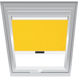 Store pare-vue Roto jaune 2-R26 configurable à partir de la plaque d'immatriculation de votre fenêtre