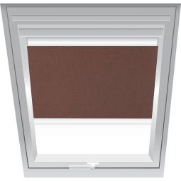 Store pare-vue Roto marron 2-R31 configurable à partir de la plaque d'immatriculation de votre fenêtre
