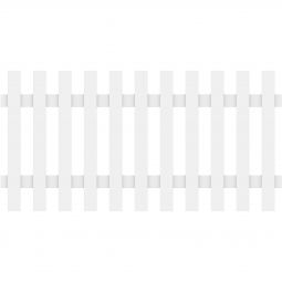 Clôture jardin LONGLIFE CARA XL blanche TraumGarten fenêtre en plastique résistante aux intempéries, 180x90 cm