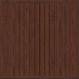 TraumGarten Clôture occultante LONGLIFE RIVA Noyer en lamelle Plastique de fenêtre de haute qualité, résistant à la lumière et aux intempéries, disponible en différentes tailles.