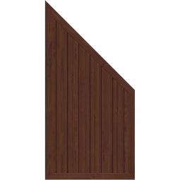 TraumGarten Clôture occultante LONGLIFE RIVA Noyer en lamelle Plastique de fenêtre de haute qualité, résistant à la lumière et aux intempéries, 90x180 sur 90 cm