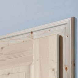 Huisserie profilée Kilsgaard, chambranle bois laqué naturel pin massif laqué naturel, convient à toutes les portes intérieures laquées Kilsgaard modèle 02
