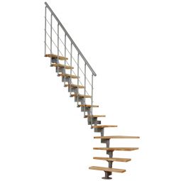 Escalier compact Minka STYLE hêtre tournant installation flexible, jusqu'hauteur entre étages max. 304 cm