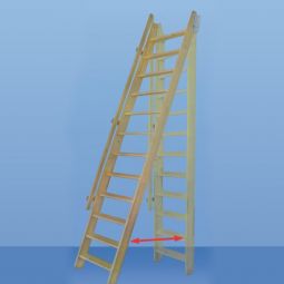 Escalier compact Minka Flexiblo escalier en bois massif mouvable, jusqu'hauteur entre étages max. 300 cm