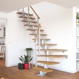 Escalier modulaire DOLLE Hamburg, incl. garde-corps design à une seule face Composez vous-même votre escalier