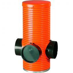 Puits de contrôle Opti-Control Puits de révision sans dessableur Regard de rinçage, de contrôle et de collecte DN 315, 3x tubulures de raccordement DN 200