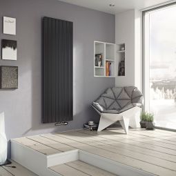 Ximax Radiateur P1 plan raccordement central anthracite RAL 7016 En acier inoxydable laminé à froid, revêtu de poudre, adapté pour tous les types de chauffage central, design distinctif