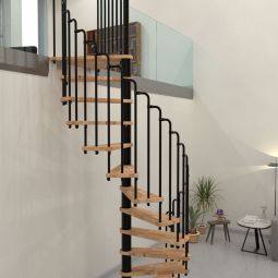Escalier en colimaçon Minka PARIS 140 escalier en bois Pour trémie140x145 cm