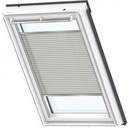 Store plissé VELUX sable 1259S translucide, apportant une luminosité agréable, convenable pour divers fenêtre de toit VELUX