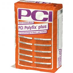 Mortier de ciment à prise rapide PCI Polyfix plus, couleur gris 20-25 kg, pour le montage rapide dans le bâtiment et le génie civil