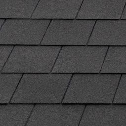 Bardeaux bitumés Skan Holz rectangles noirs pour toiture Bardeaux rectangulaires, matériel de fixation inclus, surface couverte par paquet : 2 m²