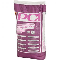 Mortier de réparation renforcé de fibres PCI Repafast Fibre gris Sac de 25 kg, pour surfaces de circulation et sols industriels