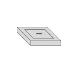 Couverture de puits Opti en béton, 50 x 50 cm, praticable