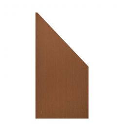 TraumGarten panneau occultant de finition SYSTEM BOARD Rouille Acier Corten laminé, montable à gauche et à droite