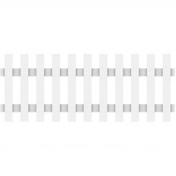 Clôture jardin LONGLIFE CARA Clôture plastique blanche TraumGarten fenêtre en plastique résistante aux intempéries, 180x70 cm