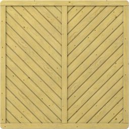 TraumGarten Panneau bois carré Brise-vue GADA Bois d'épicéa massif de petite taille (kdi), grande stabilité, différentes tailles