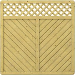 TraumGarten Panneau Brise-vue GADA en bois carré grillagé Bois d'épicéa massif de petite taille (kdi), grande stabilité, différentes tailles