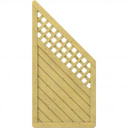 TraumGarten Panneau Brise-vue GADA en bois, grillagé raccord de finition Bois d'épicéa massif de petite taille (kdi), grande stabilité, 89 x 179 sur 89 cm