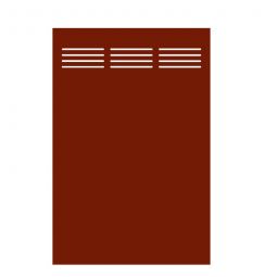 Panneau brise-vue, TraumGarten BOARD rouge avec treillis panneaux en aluminium composite, différentes tailles