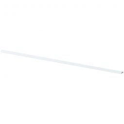 Barre supérieure 180 cm droite blanche TraumGarten LONGLIFE Bande en plastique pour terminer les éléments droits de l'élément de brise-vue 