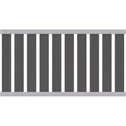 Clôture jardin RAJA WPC ALU XL Clôtureelement anthracite TraumGarten clôture de jardin avant en matériaux faciles d'entretien, 180x95 cm