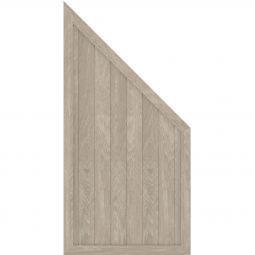 TraumGarten Clôture occultante LONGLIFE RIVA en chêne polaire Plastique de fenêtre de haute qualité, résistant à la lumière et aux intempéries, 90x180 auf 90 cm.