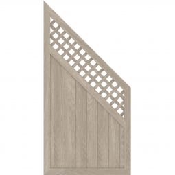 TraumGarten Clôture occultante LONGLIFE RIVA en chêne polaire Plastique de fenêtre de haute qualité, résistant à la lumière et aux intempéries, 90x180 sur 90 cm