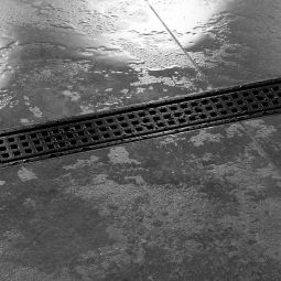 Schlüter-KERDI-LINE-B MGS Couvercle de caniveau de douche V4A Acier inoxydable Design SQUARE, noir graphite mat, différentes tailles