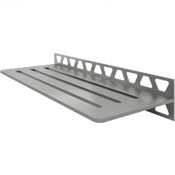 Tablette de douche Schlüter-SHELF-W-S1 EB WAVE acier inoxydable brossé étagère rectangulaire, 300x115 mmm