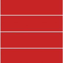TraumGarten  panneau Brise-vue en Kit SYSTEM BOARD XL Rouge  4 panneaux composites en aluminium avec des joints en caoutchouc et des plaques de transition, 179x180 cm