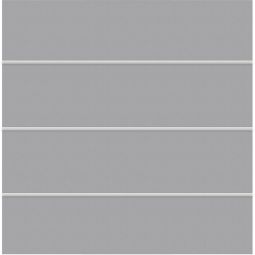 TraumGarten  panneau Brise-vue en Kit SYSTEM BOARD XL Gris Titane  4 panneaux composites en aluminium avec des joints en caoutchouc et des plaques de transition, 179x180 cm