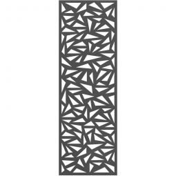 Grille pour panneau brise-vue TraumGarten SYSTEM Trigon Anthracite 60x180 cm, grille décor stableen métal revêtu