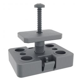 Clip de fixation aluminium ferax Terrassenmeister pour dalles de terrasse Bois WPC supports de dalles terrasse avec rainure