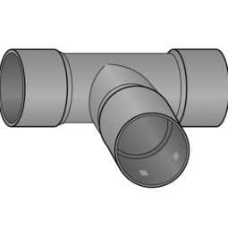 Tube de drainage Pièce en T Drainage Scheiter pour FF-Drän