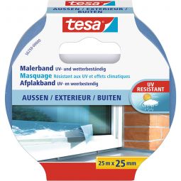 Ruban de de peinture tesa extérieur 25 m  différentes largeurs, résistant aux UV et aux intempéries, convient à tous les types de peinture