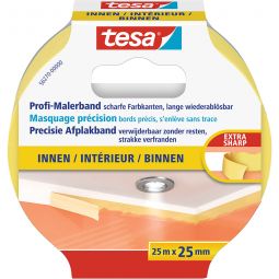 Ruban de masquage tesa Profi 25 m différentes largeurs, colle solidement sur les surfaces lisses, convient à tous les types de peinture