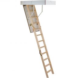 Escalier escamotable bois Minka TRADITION valeur U 1,2 Échelle de grenier isolé, disponible en plusieurs tailles