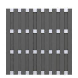Panneau brise-vue bois composite-aluminium, TraumGarten JUMBO anthracite Montage variable, vertical ou horizontal
